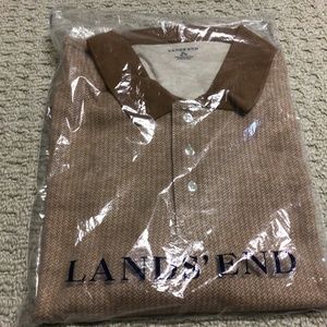 Lands End Men’s XL Jacquard Polo